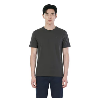 John Henry เสื้อยืดผู้ชาย ทรงเข้ารูป รุ่น JH S426MTSSM17 - สีเทาเข้ม