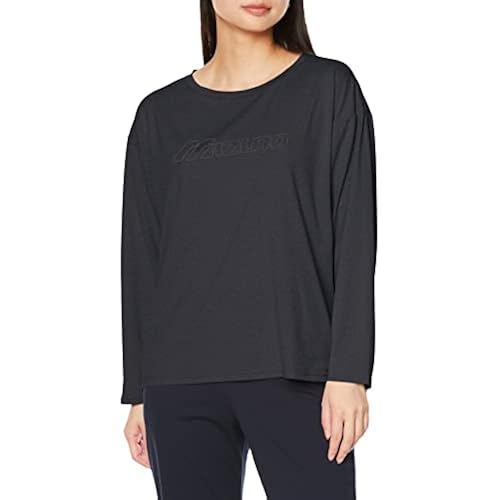 Mizuno D2JA1X11 Ri Collection Rikako Ikee Collaboration Long Sleeve T-shirt Women s Black Heather L