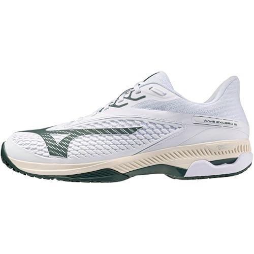 Mizuno Tennis Shoes Wave Exceed 6 OC White Green 24.5 cm 4E