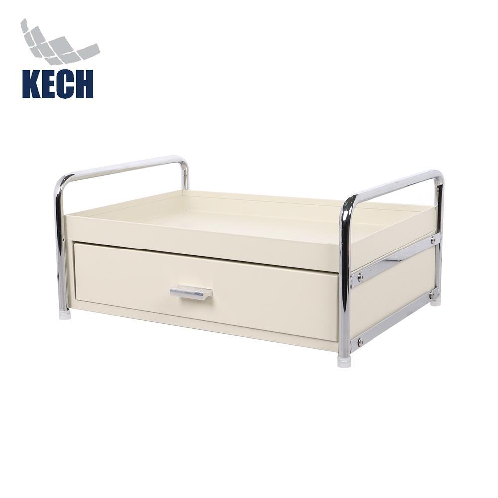 KECH ชั้นวางเครื่องปรุง 1 ชั้น พร้อมลิ้นชัก CREAMY 32.5X23.5X16 ซม. สีครีม จัดส่งโดย HomePro