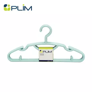 PLIM ไม้แขวนเสื้อ KING SIZE สีฟ้า (แพ็ก 6 ชิ้น) จัดส่งโดย HomePro