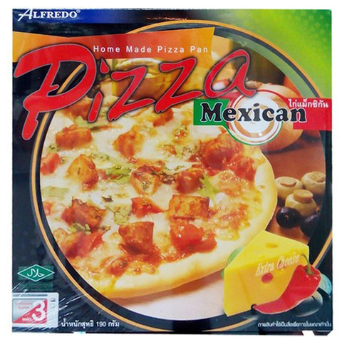 [0184383] Alfredo Pizza Mexican 220 G. พิซซ่าหน้าเม็กซิกัน อัลเฟรโด 220 กรัม [Frozen]