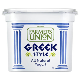[9300658228537] Farmers Union Greek Natural Yogurt 1 L ฟาร์เมอร์ ยูเนียน กรีนเนเชอรัลโยเกิร์ต