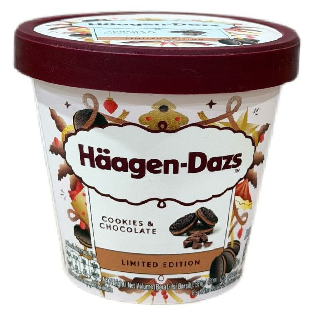 [3415583015186] Haagen-Dazs Cookise & Chocolate Flavoured 473g (แพ็คสินค้าเก็บความเย็น)