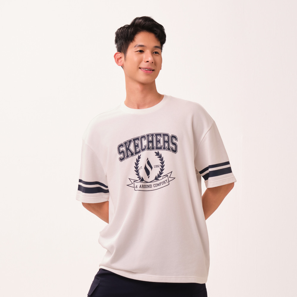 Skechers สเก็ตเชอร์ส เสื้อยืดแขนสั้นผู้ชาย Men Skechers Authentic Iconic Short Sleeve Tee - SL226M234-00QF (latest) — صورة 2