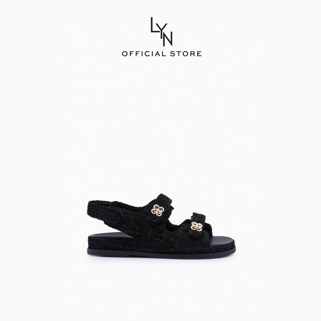 LYN - Lexi Flower Quilted Flat Sandals รองเท้าแตะ     (LL25CSC012)