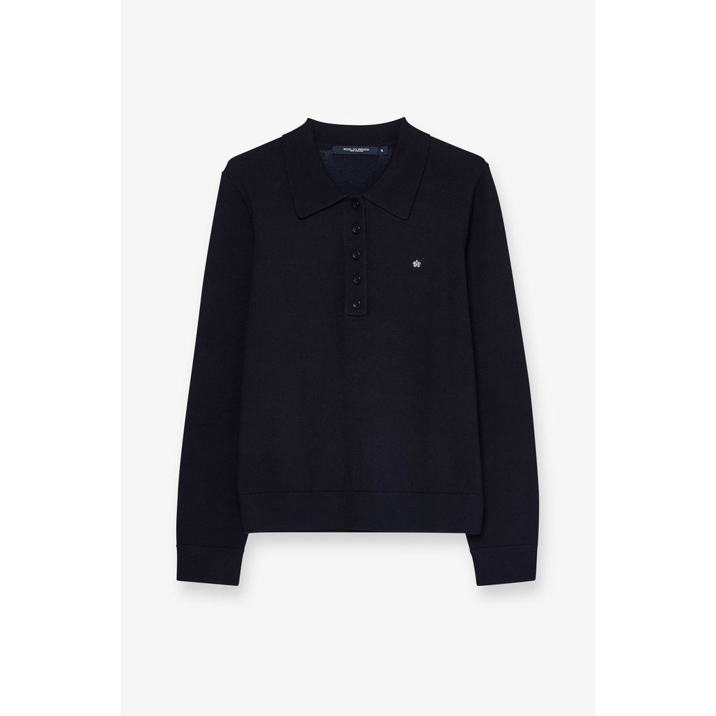ROYAL IVY REGATTA - Embroidered Knit Polo Sweater Navy เสื้อโปโล (R26WGWA009) — صورة 2