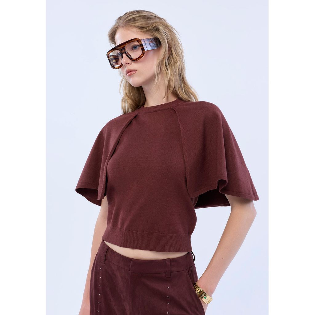 Quinnn - Cape Sleeve Top เสื้อแฟชั่น (Q26WGWB050) — صورة 2