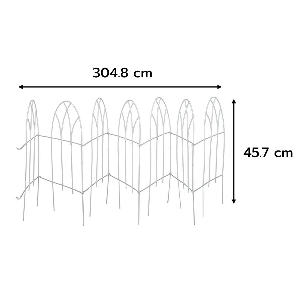 SPRING รั้วเหล็กเคลือบ PVC GB002 สีขาว จัดส่งโดย HomePro - รูปที่ 3