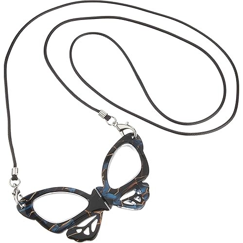 แว่นขยายจี้มุก พับได้ 1.75x 3.5x Butterfly Navy PR-804