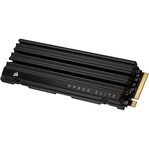 CORSAIR MP600 ELITE 4TB PCIe Gen4 x4 NVMe M.2 SSD High Density 3D TLC NAND 2280 Aluminum Heat Sink..