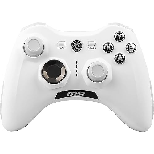 MSI Force GC30 V2 WHITE oyun kumandas titre im sistemi ile kablosuz, PC, Android ve ce itli konsolla