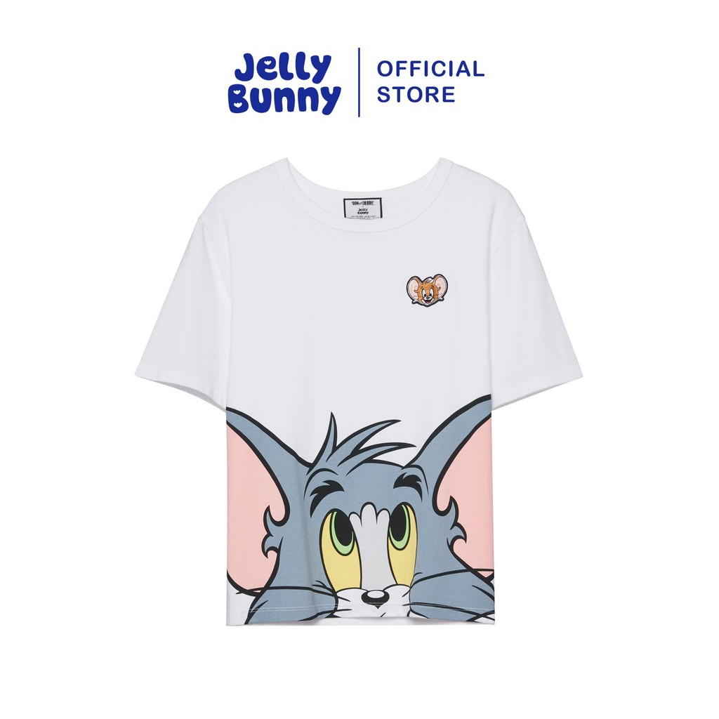 JELLY BUNNY เสื้อยืด SNEAK PEEK TOM&JERRY รุ่น B25SATL025