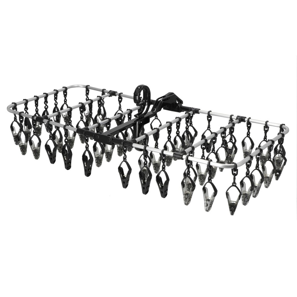 NITORI ที่แขวนผ้า ALUMINUM LAUNDRY PEG HANGER 52P DGY