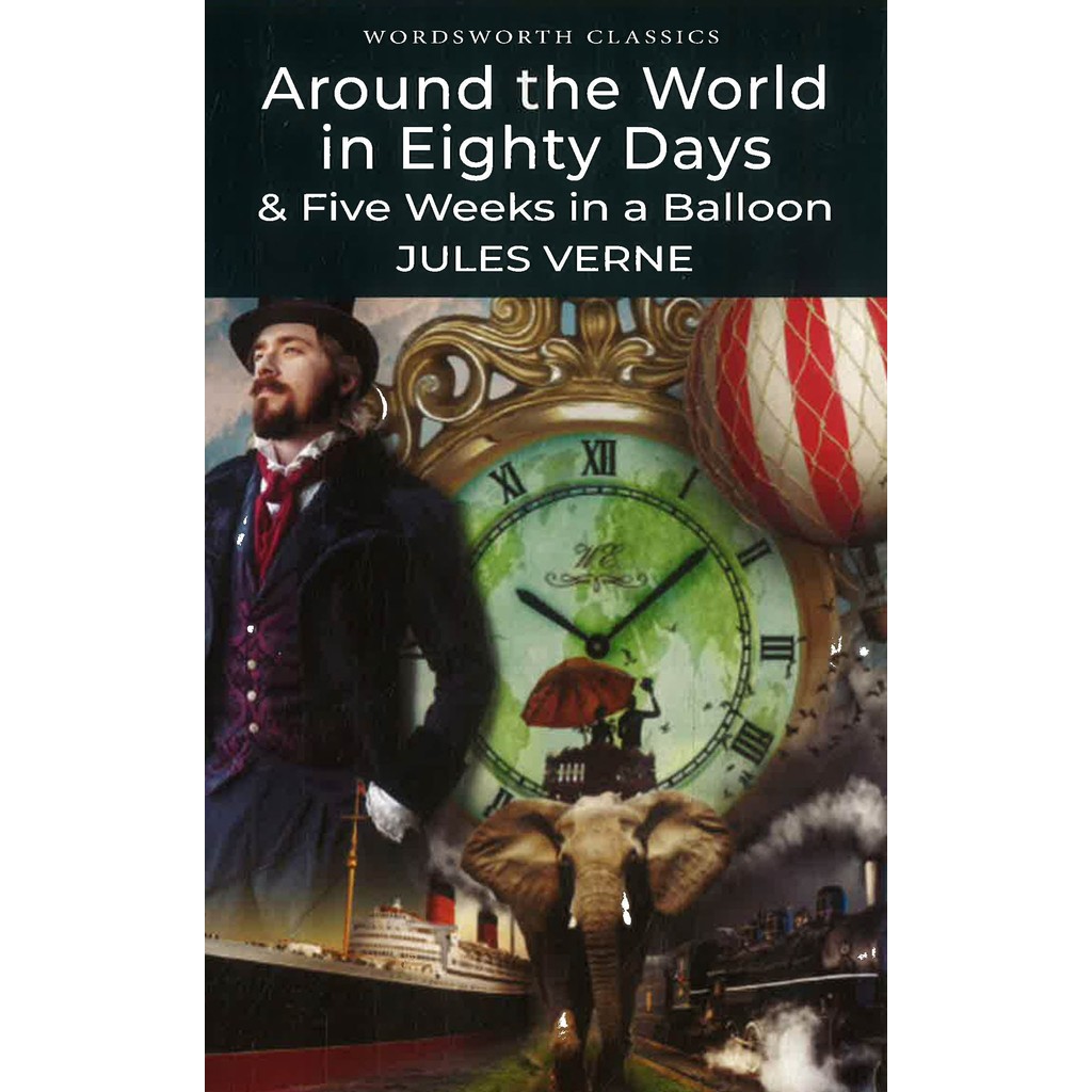 BBW หนังสือ WORDSWORTH CLASSICS: AROUND THE WORLD IN EIGHTY DAYS & FIVE WEEKS IN A BALLOON