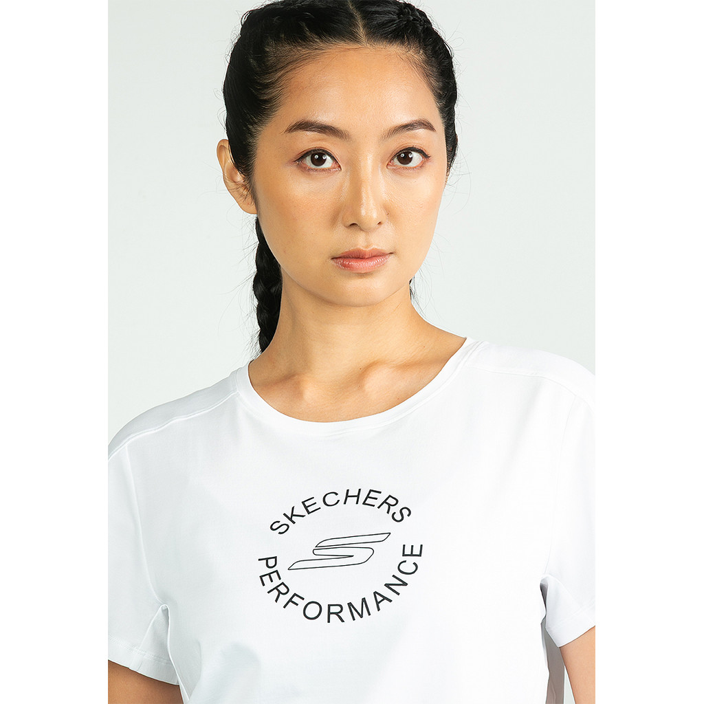 Skechers สเก็ตเชอร์ส เสื้อยืดแขนสั้นผู้หญิง Women Short Sleeve Tee Apparel - SP325W312-0019 — صورة 3
