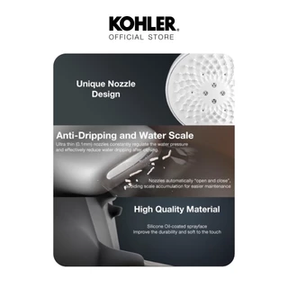 KOHLER Rainduet multi-function handshower with WaterMind​ technology สีโครเมียม K-R33407T-CP
