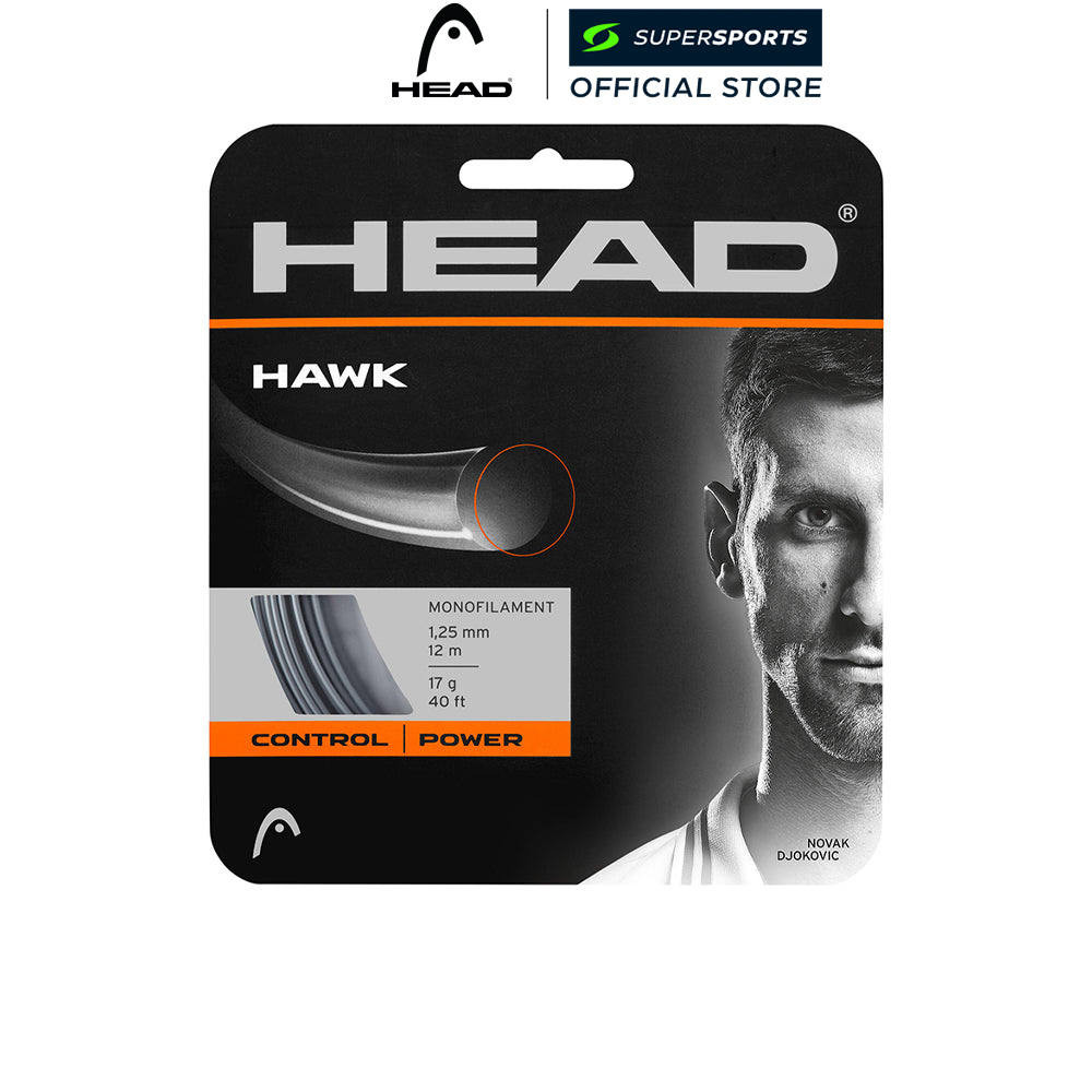 HEAD Hawk 16 เอ็นไม้เทนนิส สีเทา