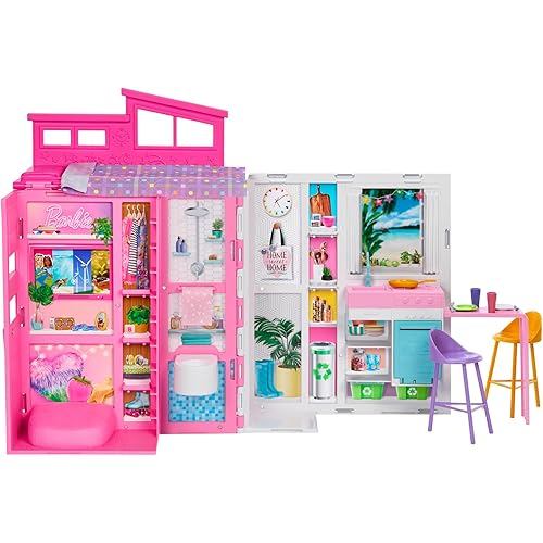 Barbie 65 Earth Friendly 2-Storey Pink House doll sold separately Kisekae-Doll/House Play House/Stag