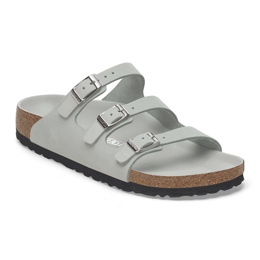 Birkenstock รองเท้าแตะ ผู้หญิง รุ่น Florida LENB Pure Sage HEX - 1029349 (regular)