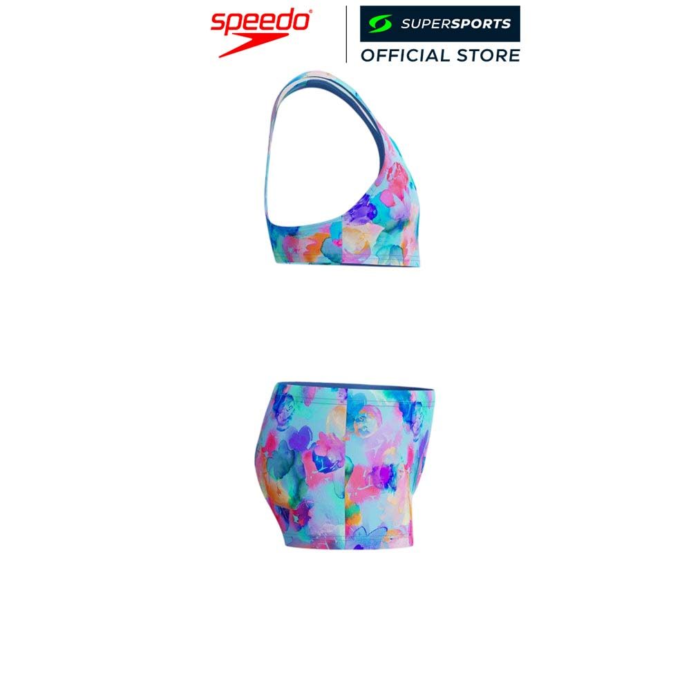 SPEEDO مايوه بنات Racerback مطبوع قطعتين — صورة 3