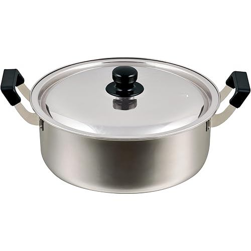 Large pot, two-handled 30 cm, with pot lid, IH compatible, stainless steel, AZ-7083