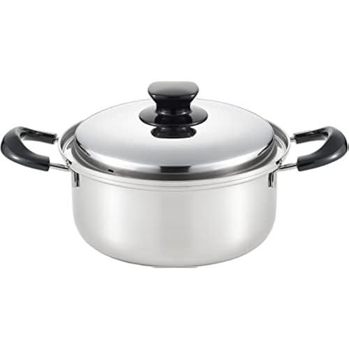 Yoshikawa two-handed pan 20cm integrated SJ3395 silver