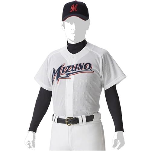 Mizuno Baseball Apparel Uniform Shirt Open Type 12JC5F40 White