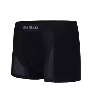 JOHN HENRY UNDERWEAR Bonding กางเกงชั้นในผู้ชาย ทรงบ๊อกเซอร์ บรีฟ รุ่น JU JU3BD001 สีดำ