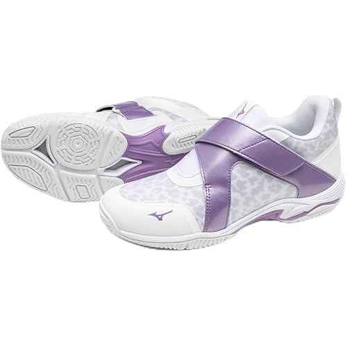 Mizuno Fitness Shoes Wave Diverse LG LITE 2 Indoor Studio Gym Exercise White/Purple 22.5 cm 2E