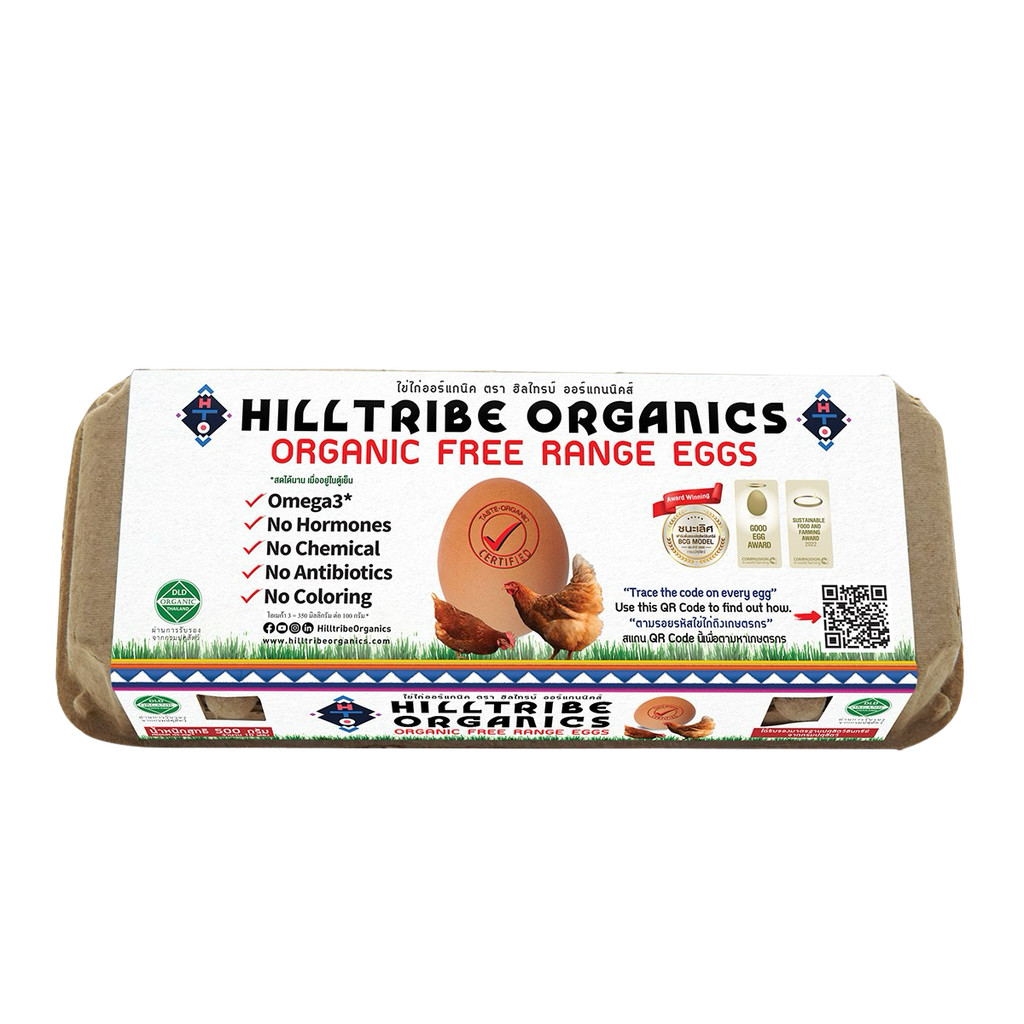 [0235623] Hill Tribe Organic Egg Pack10 (พนักงาน กำชับ ไรเดอร์ ระวังแตก)