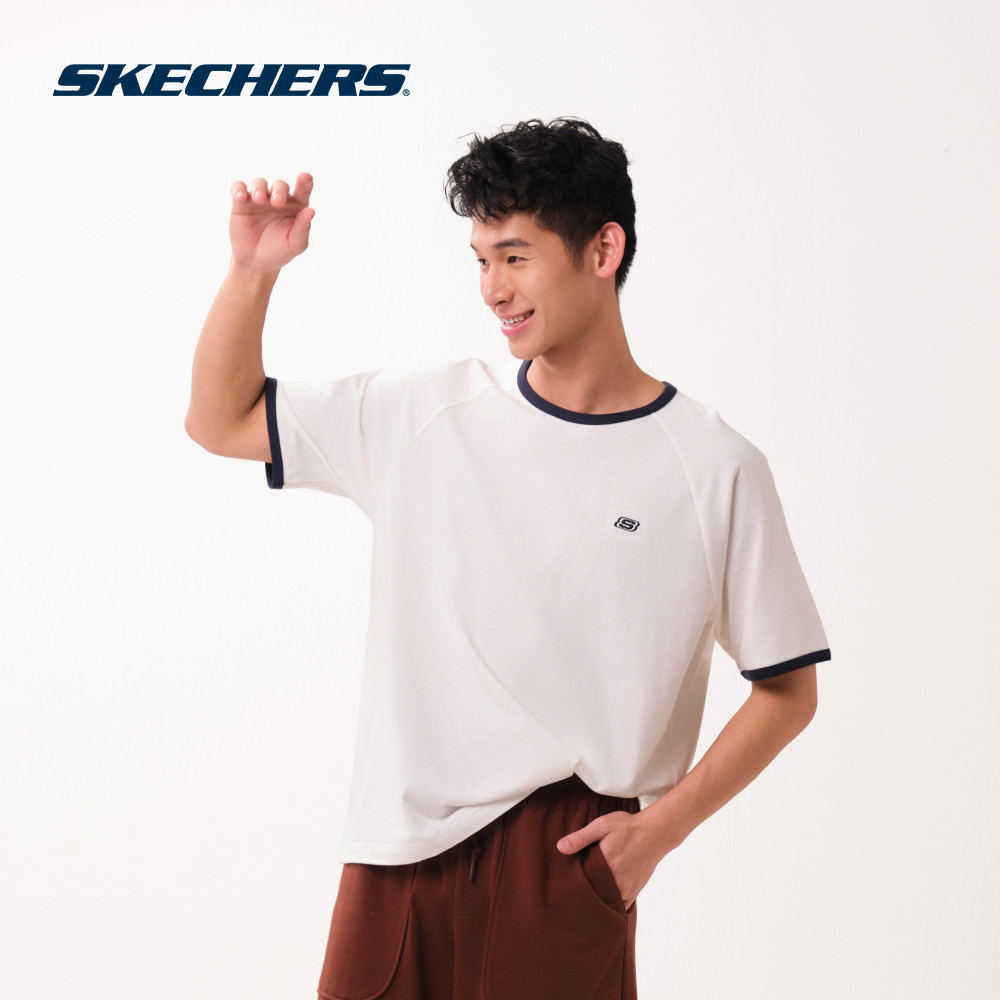Skechers สเก็ตเชอร์ส เสื้อยืดแขนสั้นผู้ชาย Men Skechers Authentic Iconic Short Sleeve Tee - SL226M232-00QF (latest)