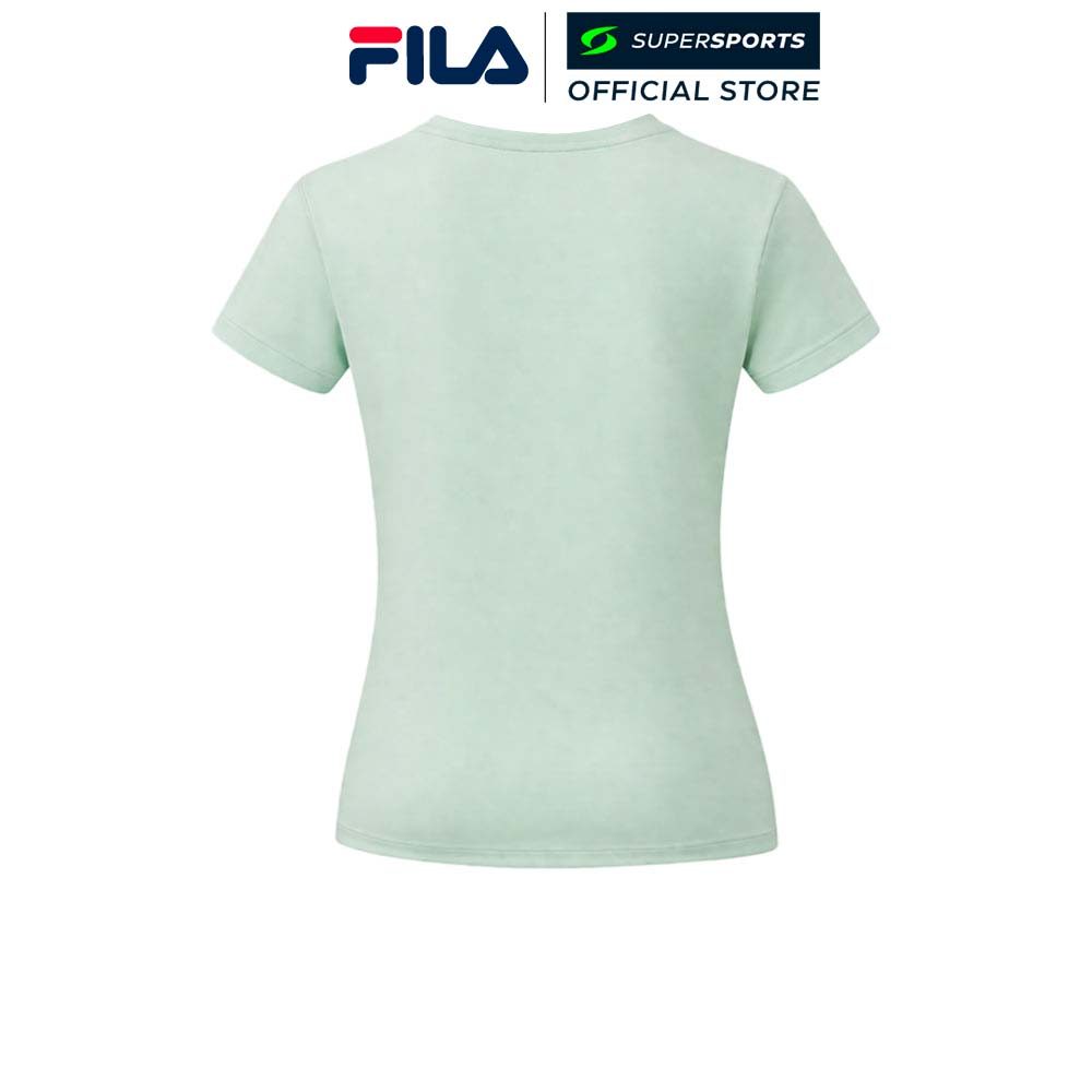 FILA قميص جري نسائي — أخضر — صورة 2
