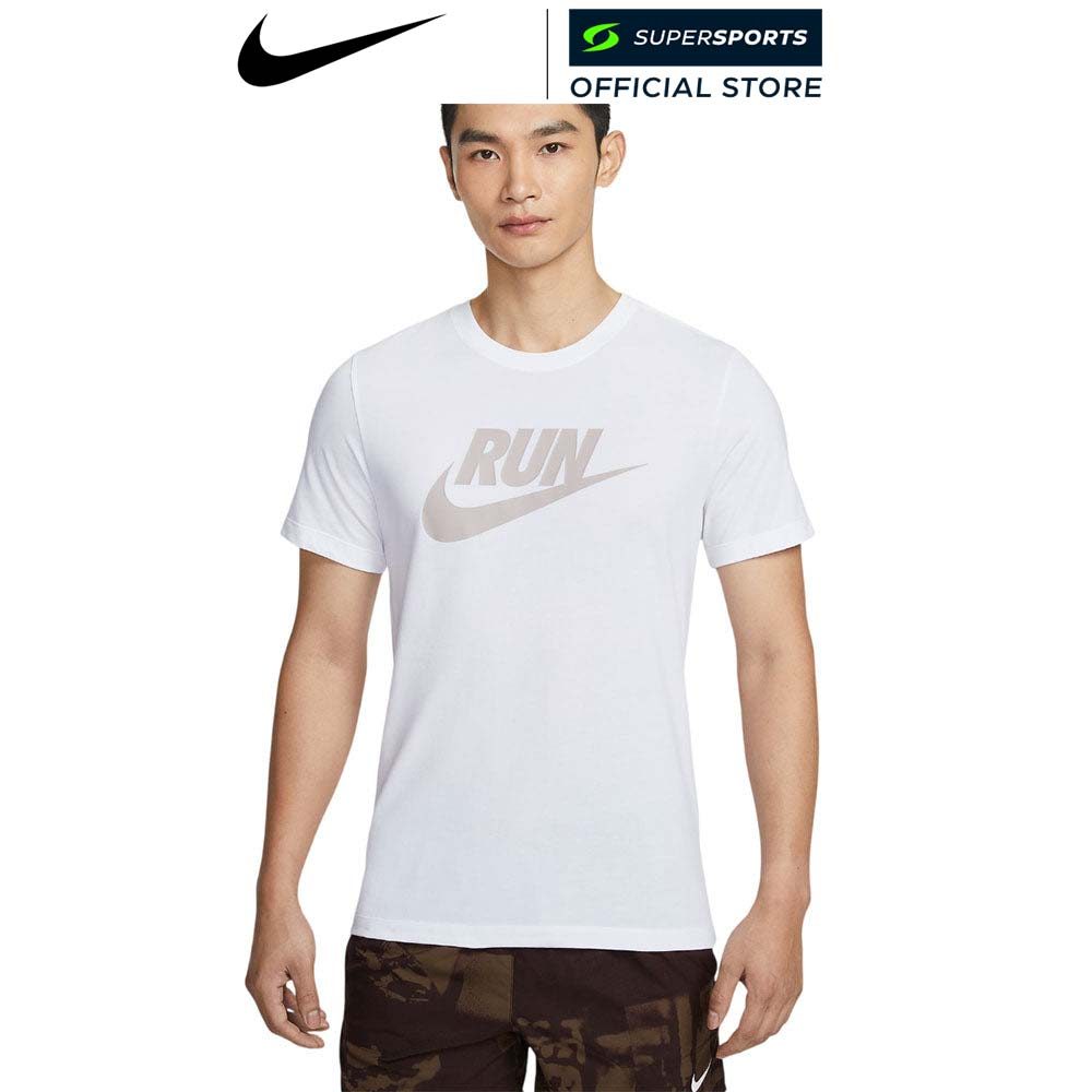 NIKE Run เสื้อวิ่งผู้ชาย สีขาว