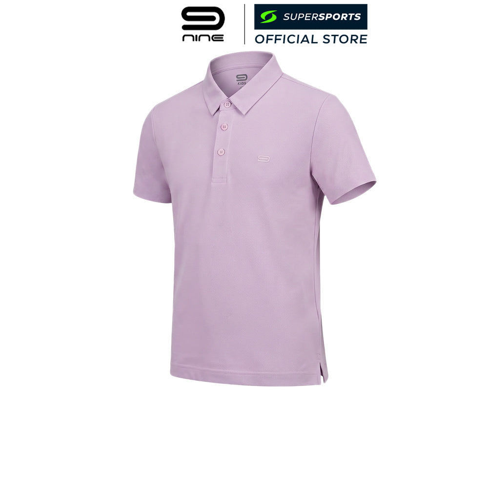 9NINE Purple เสื้อโปโลกอล์ฟเด็ก