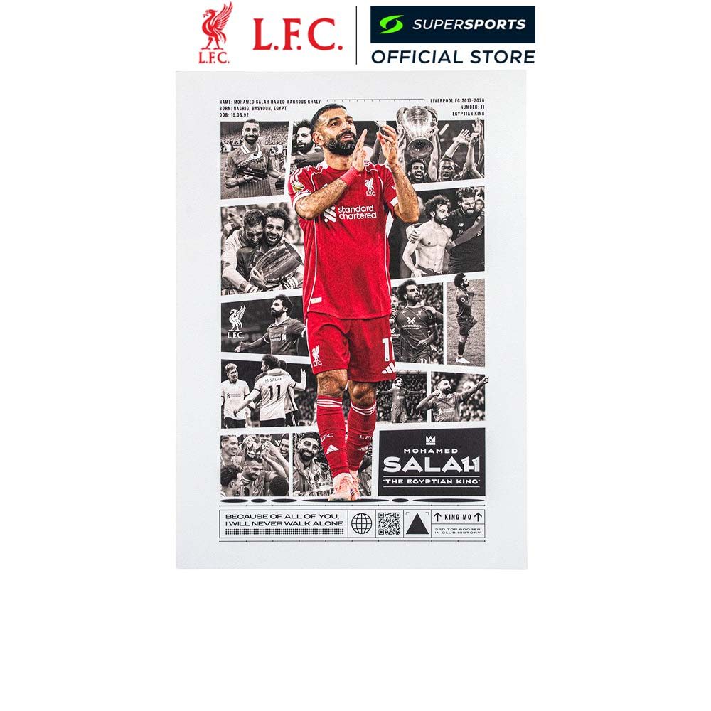 LFC Salah Montage Limited Edition Print โปสการ์ด
