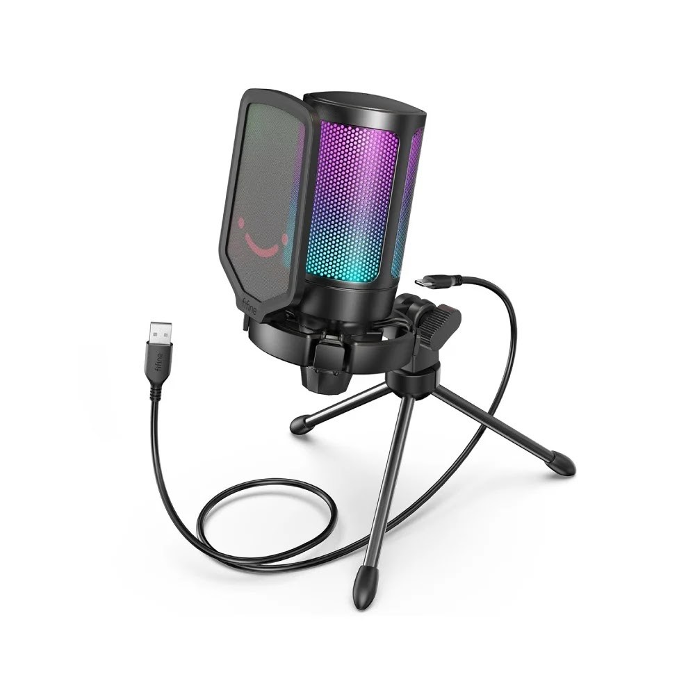ไมโครโฟน FIFINE Ampligame A6V USB Condenser Microphone