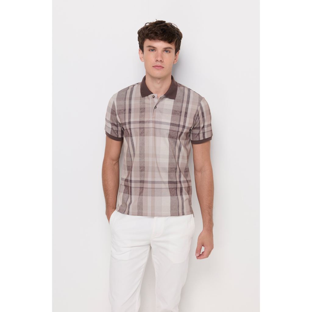 ROYAL IVY REGATTA - Heritage Check Polo Shirt Check Brown เสื้อโปโล (R26WGMA075) — صورة 3