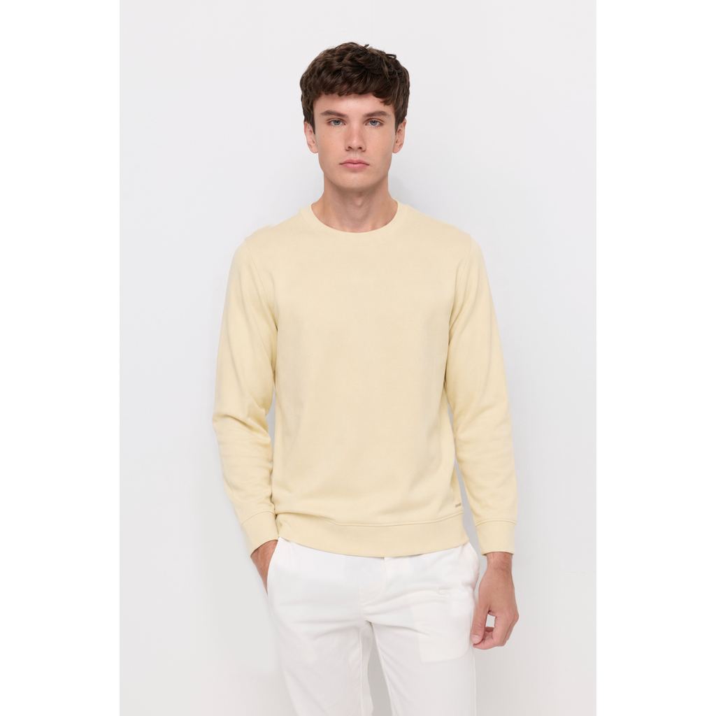 ROYAL IVY REGATTA - Ribbed Hem Crew Neck Pullover Yellow เสื้อสเวตเตอร์ (R26WGMA028) — صورة 3