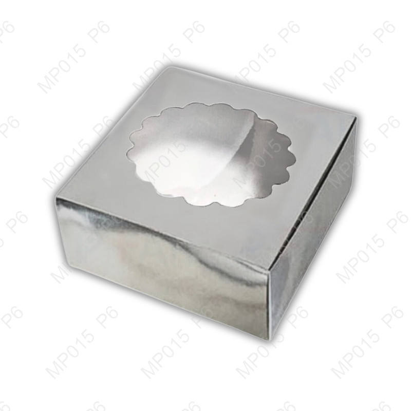 กล่องแม็คเค้ก2ปอนด์เงินเจาะสูง9.5 x 9.5 x 3.75(1แพ็คย่อย X10กล่อง)|MP015_S_P6