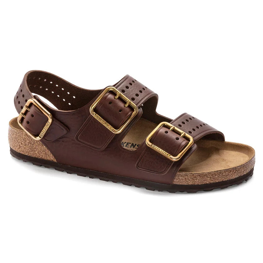 Birkenstock รองเท้าแตะรัดส้น ผู้ชาย รุ่น Milano Bold GAP LE Vintage Wood Roast BG - 1023595 (regular