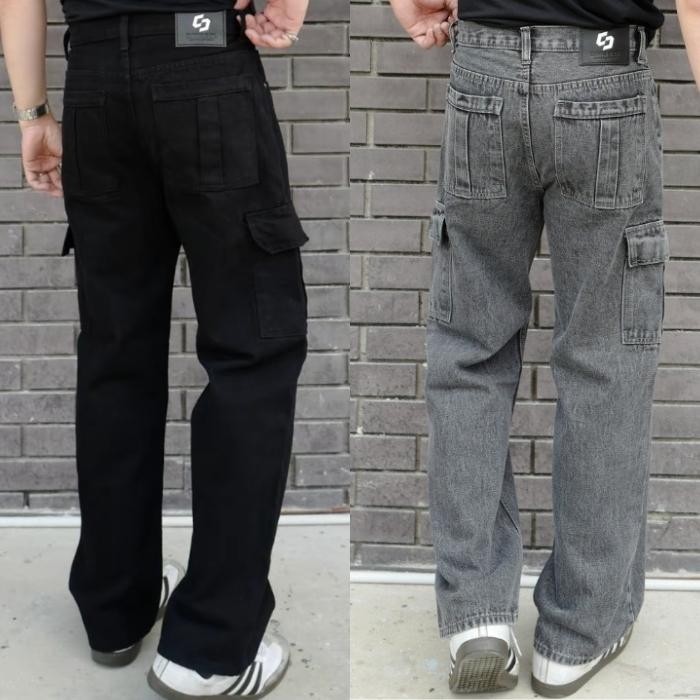 กางเกงคาร์โก้ CLIMAX-DESIGN - กระบอกตรง 9.5 นิ้ว ไซส์ 28-42 Man Clothing Jeans