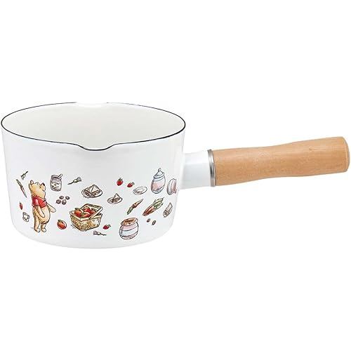 Skater Enameled Double-Necked Milk Pan 13cm 0.8L Disney Winnie the Pooh ENMP2-A