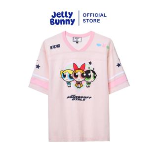 JELLY BUNNY เสื้อยืดแขนสั้นผ้าตาข่ายพิมพ์ลาย POWERPUFF รุ่น …