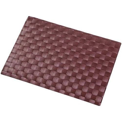 Placemat Heat Resistant Maroon Red R24 Clair MK-2467