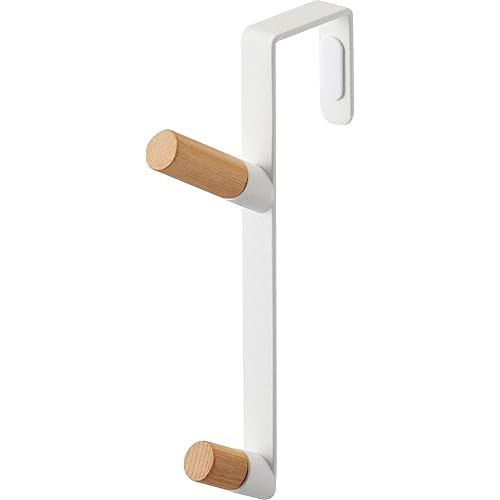 Yamazaki Door Hanger White approx. W1.5XD9.8XH18cm Tower for quickly hanging hats and bags, easy ins