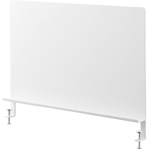 Yamazaki Steel panel with tray next to desk White W58 x D4.8 H41.7 45.5cm tower partition board 1006