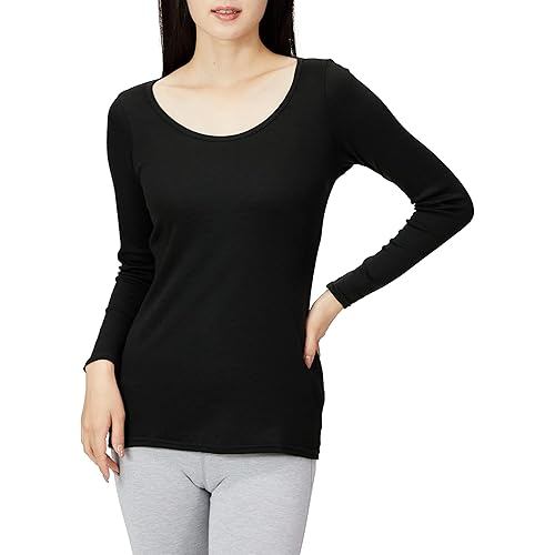 Mizuno Thermal Material Innerwear Breath Thermo Underwear Plus Round Neck Long-Sleeved Shirt C2JA984