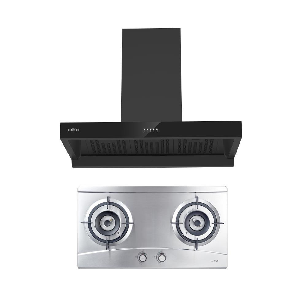 MEX เตาฝัง+ค.ดูดควัน  MX472M+K632BFB90 จัดส่งโดย HomePro