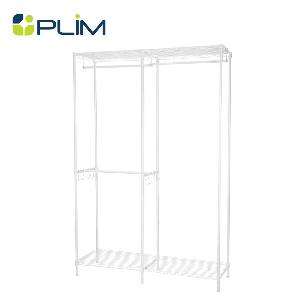 PLIM โครงตู้ 3 ราวแขวน  PEARL 120x40x180 ซม. จัดส่งโดย HomePro